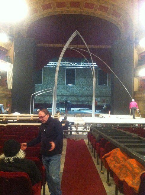 ponteggio in un teatro