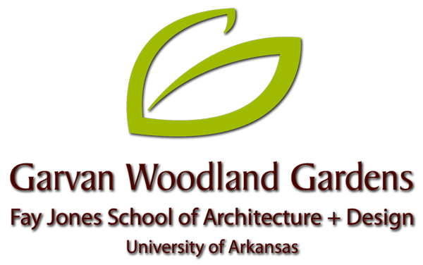 A logo for garvan woodland gardens university of arkansas