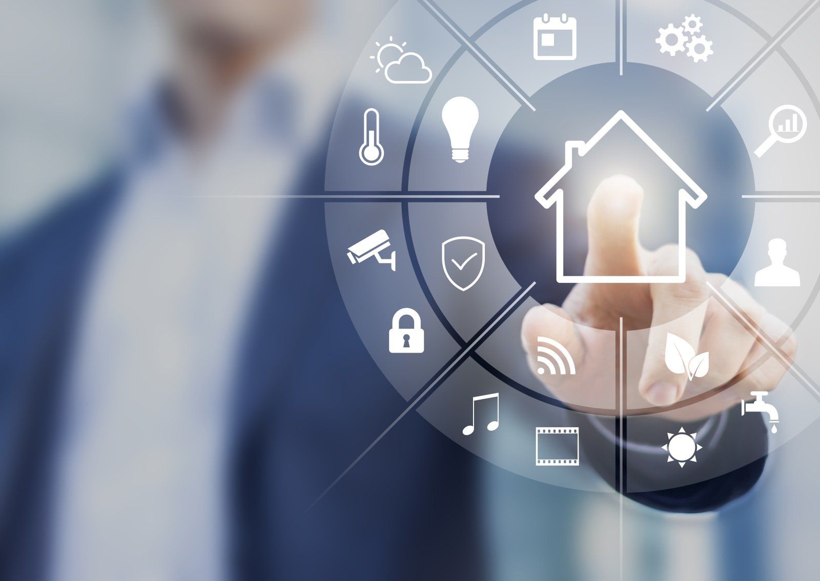 pannello di controllo per sistema di domotica