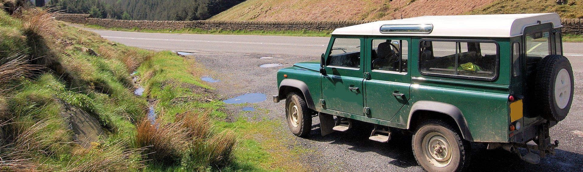 green Land Rover