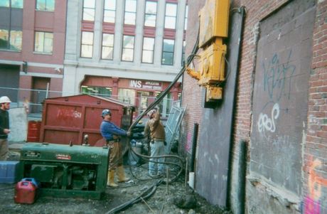 Pile Driving Machine in Construction Site - Pile Driving in Canton, MA
