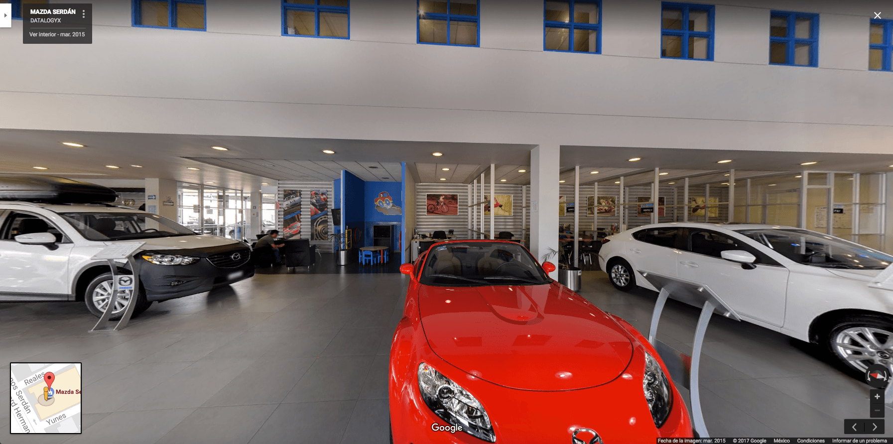 MAZDA-SERDaN--cancun-recorrido-virtual-google-street-view-concesionaria-cdmx-datalogyx