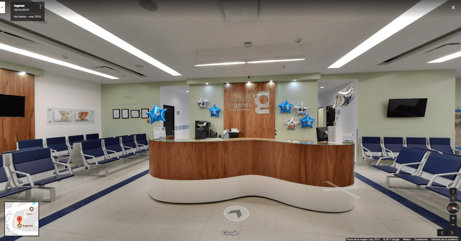 Instituto-ingenes-recorrido-virtual-google-street-view-clinicas-datalogyx