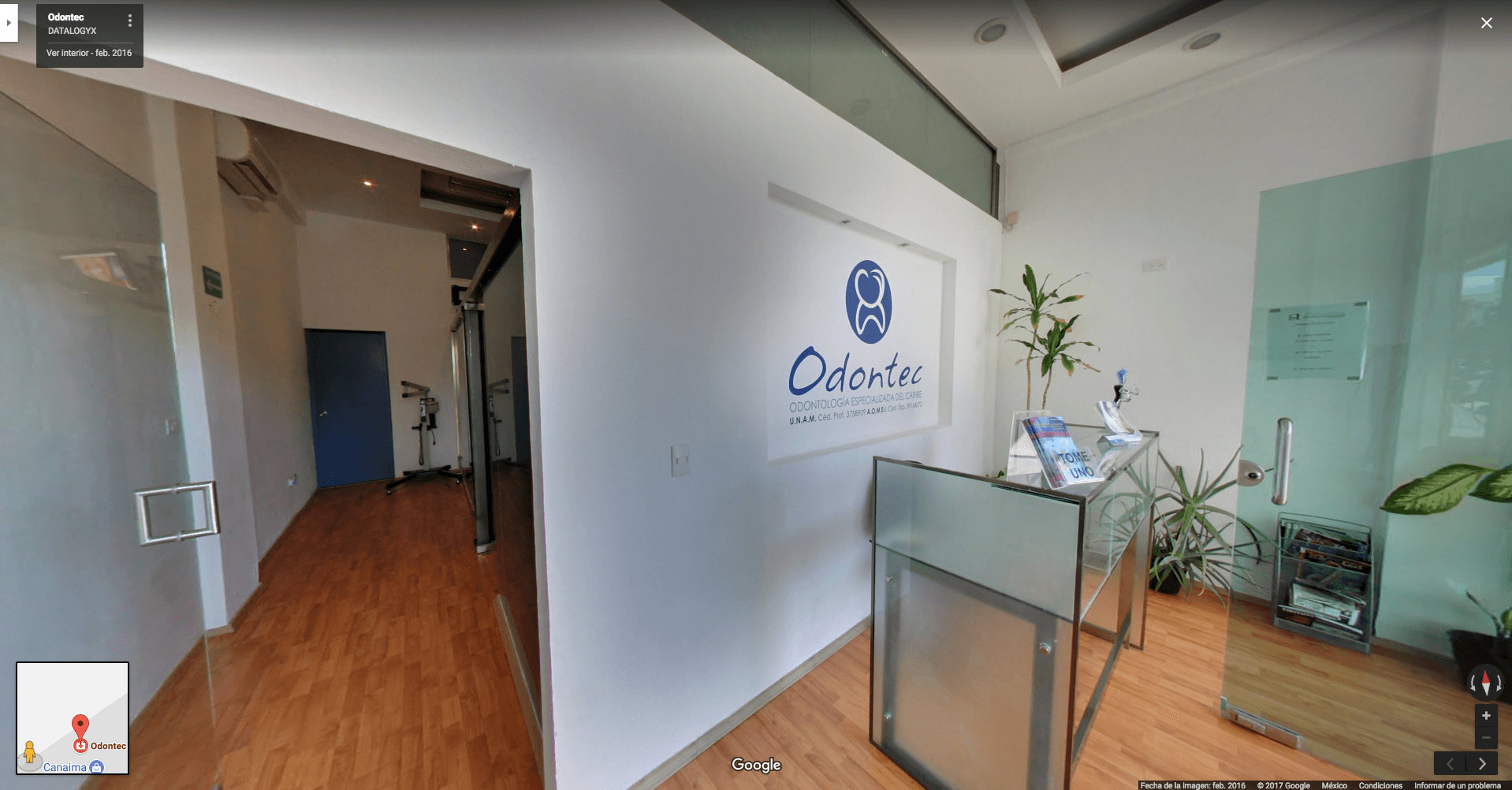 Plaza-CANAIMA-Odontec-cancun-recorrido-virtual-google-street-view-clinica-datalogyx