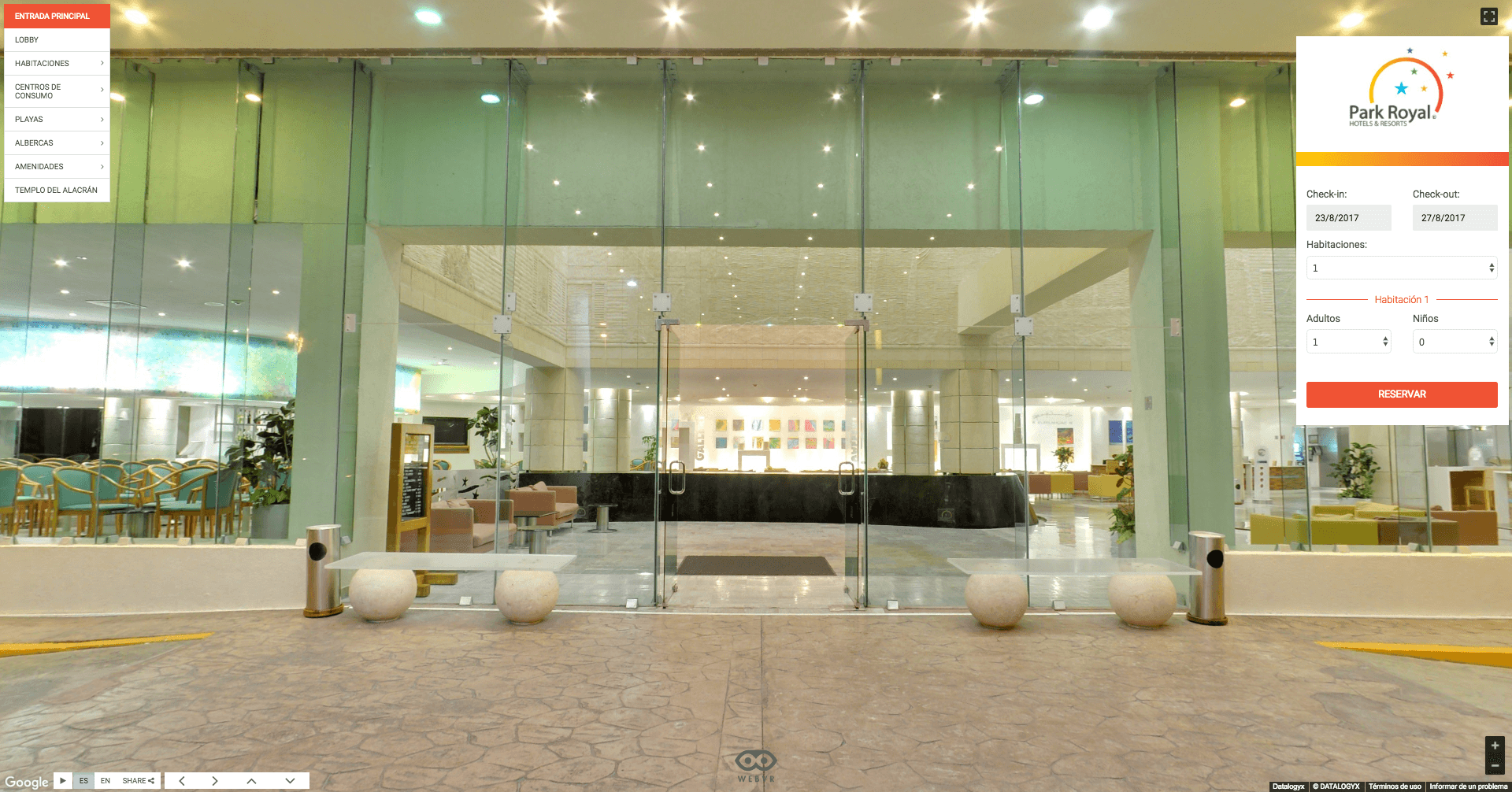 Hotel-Park-Royal-Cancún-cancun-cdmx-recorrido-virtual-google-street-view-concesionaria-datalogyx