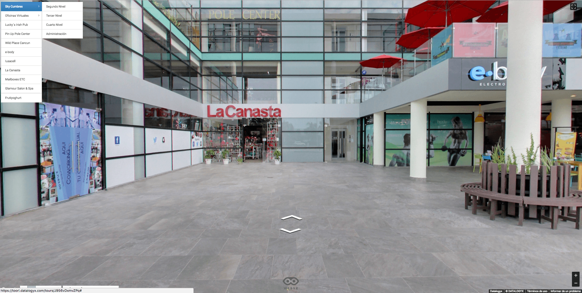 plaza-Sky-Cumbres-recorrido-virtual-google-street-view-concesionaria-datalogyx