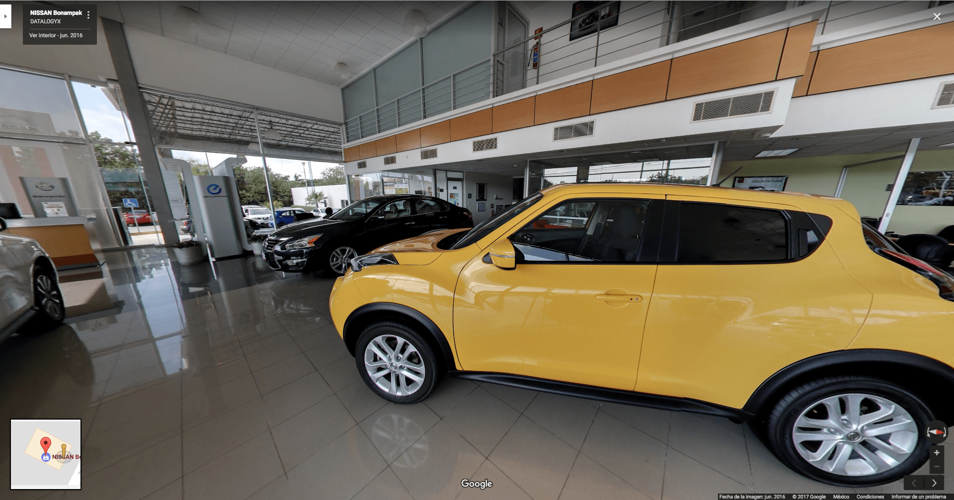 Nissan-cancun-bonampak-recorrido-virtual-google-street-view-concesionaria-datalogyx