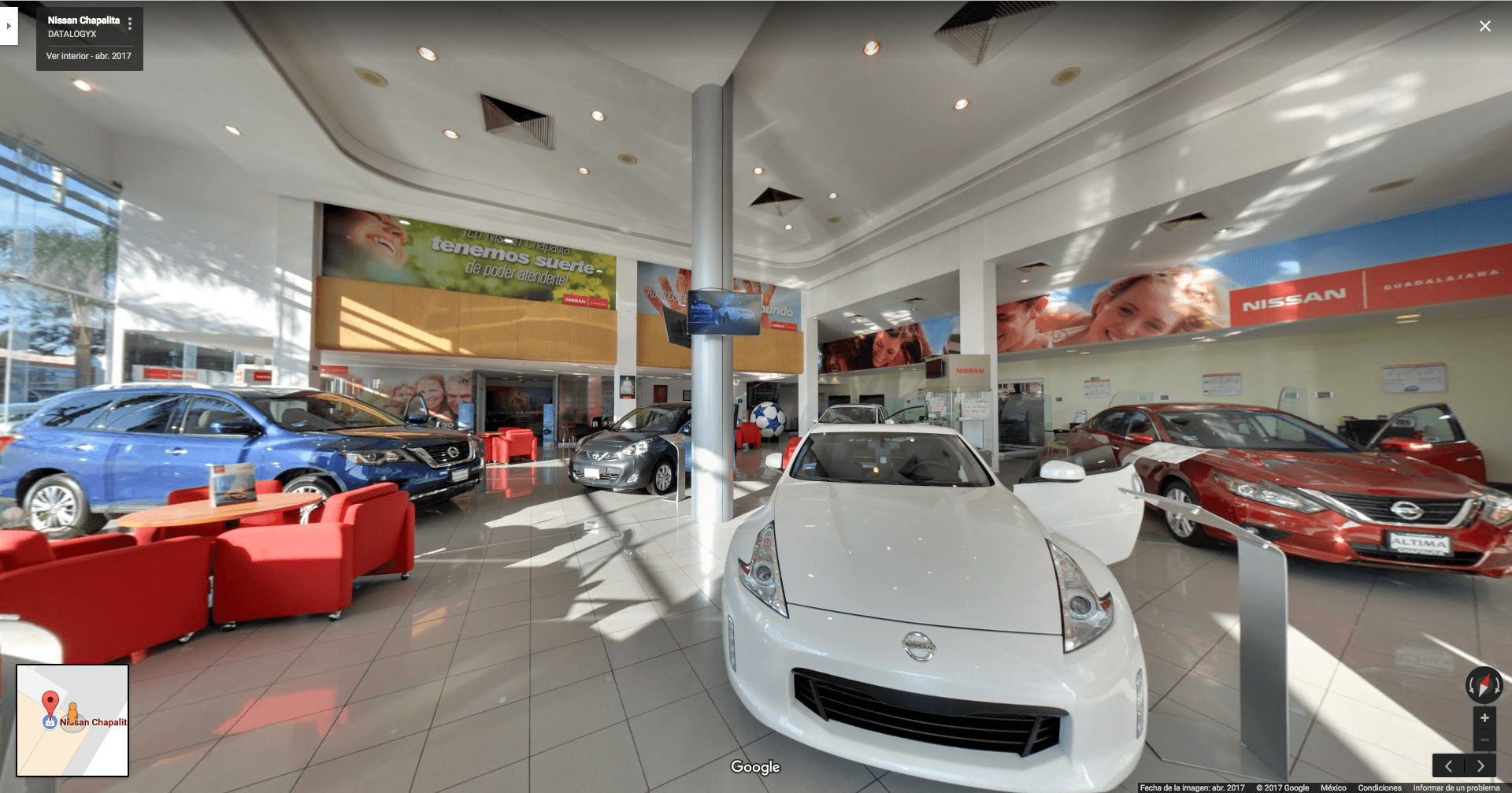 Nissan-Chapalita-recorrido-virtual-google-street-view-concesionaria-datalogyx