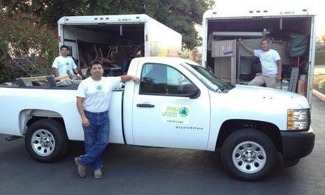 Bay Junk Employees standing in front of truck