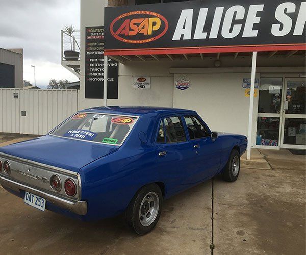 A Blue Sports Car — Alice Springs Auto Parts in Ciccone, NT