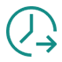 logo di un orologio e la freccia a destra