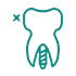 logo di un dente con una vite
