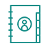 logo di un agenda di contatti