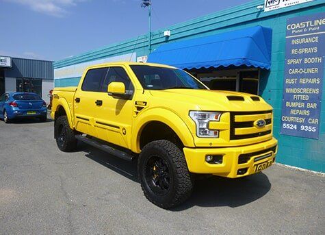 Yellow UTE