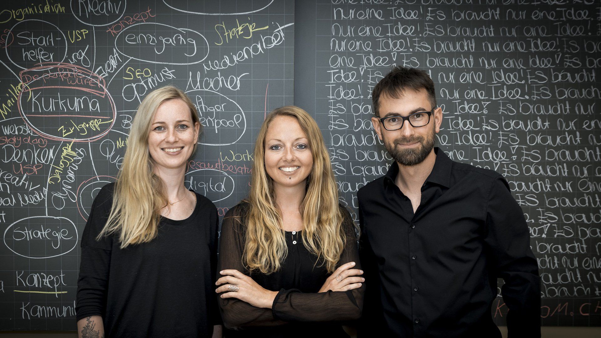Rebekka, Bettina and Simon