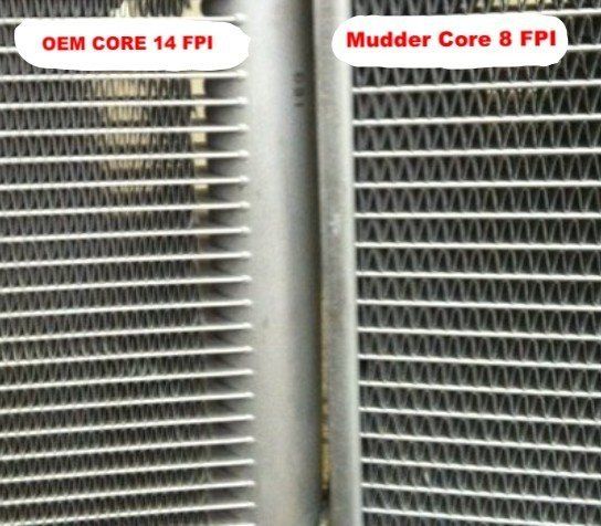 MUDDER RADIATOR verses HIGH EFFICIENCY RADIATOR | HE RADIATOR