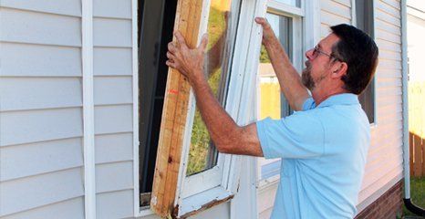 window being installed