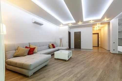 sala con parquet