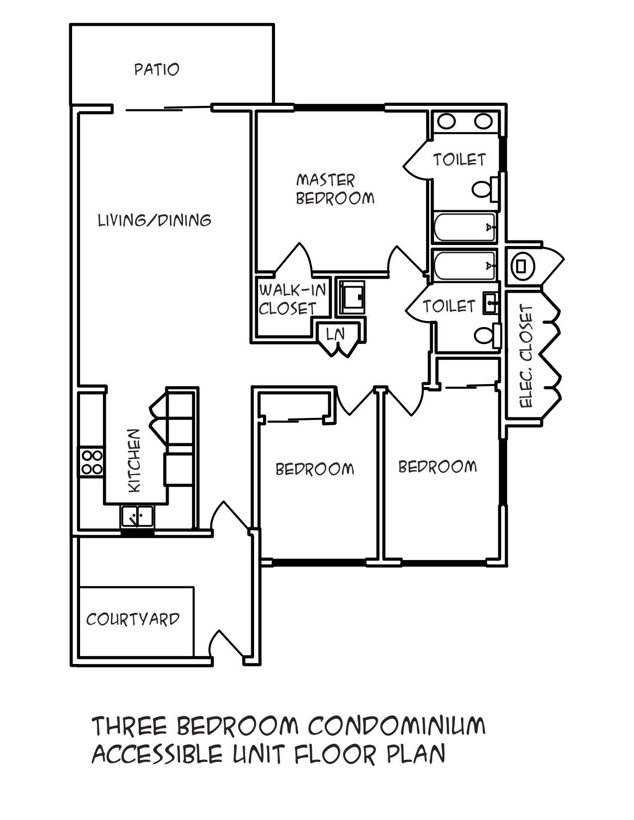 3 Bedroom Condominium Accesible Unit