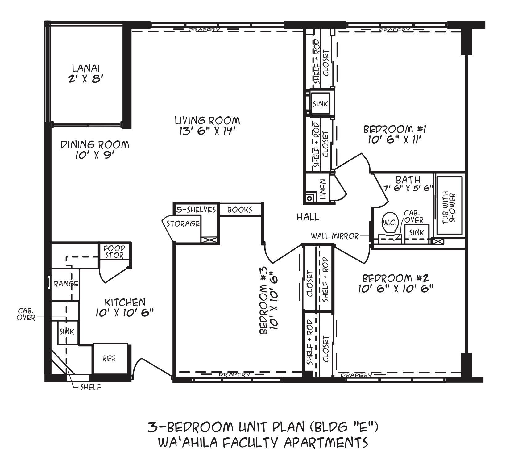 3-Bedroom Unit Plan