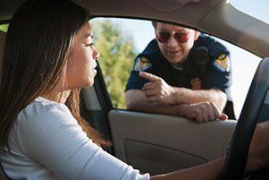 Police Officer reprimand female driver — The Law Office of Kelly Mulligan in Bel Air, MD Police Officer reprimand female driver — The Law Office of Kelly Mulligan in Bel Air, MD