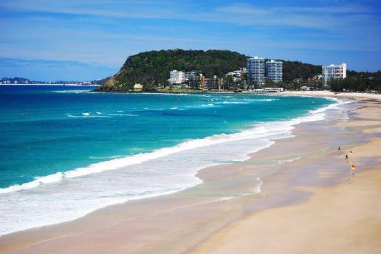 Burleigh heads beach gold coast