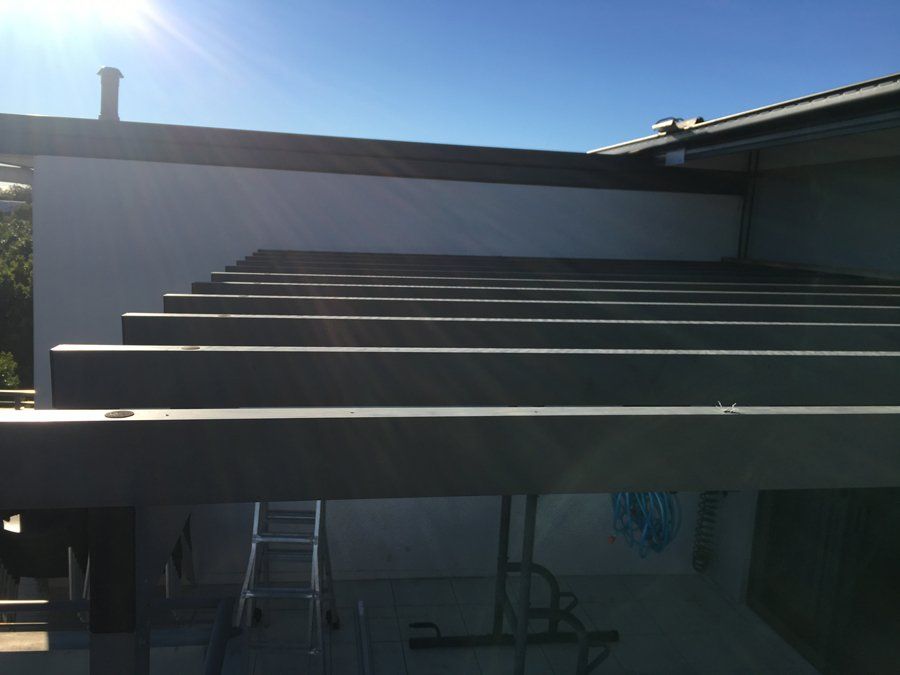 Patio frame with no roof aluminum