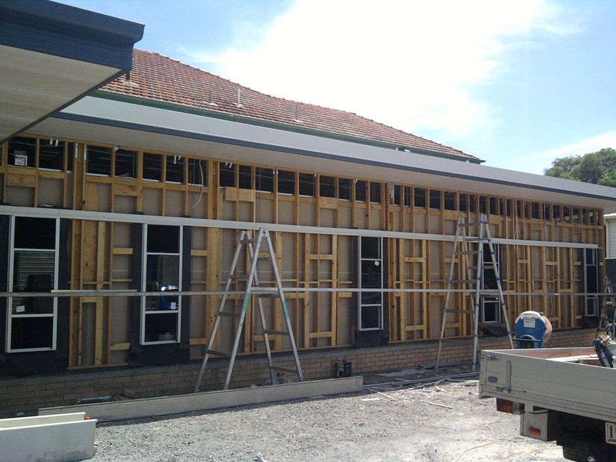 Wall Cladding before Colorbond