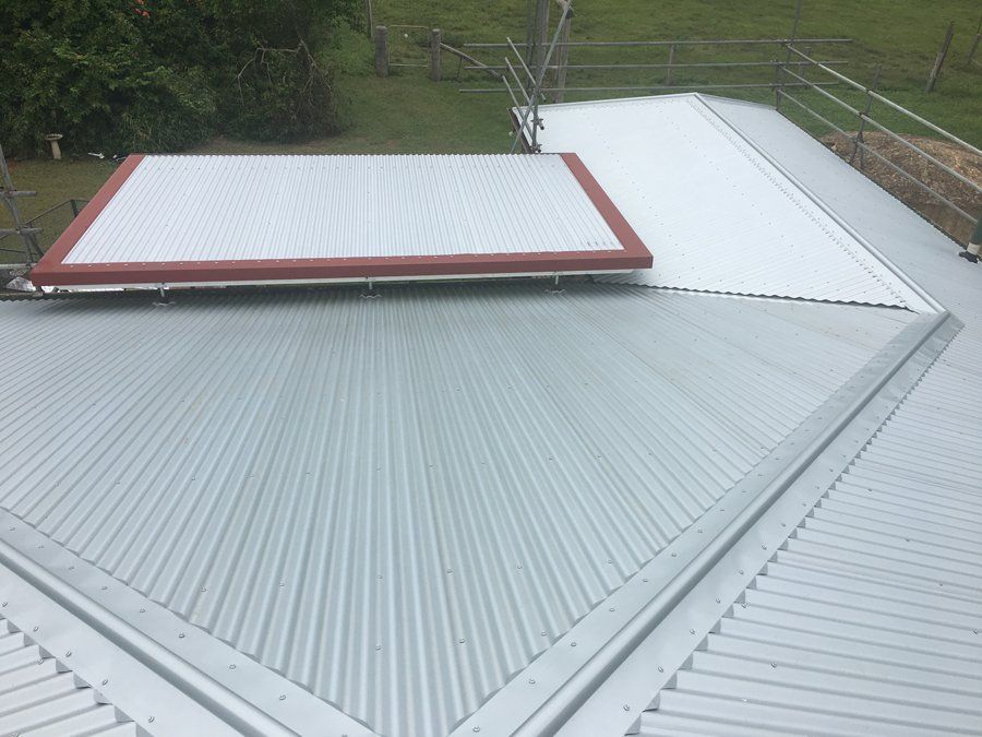 Re-roof old painted installed new Zincalume corro