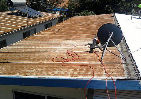 Rusty roof replacement Zincalume Trimdek