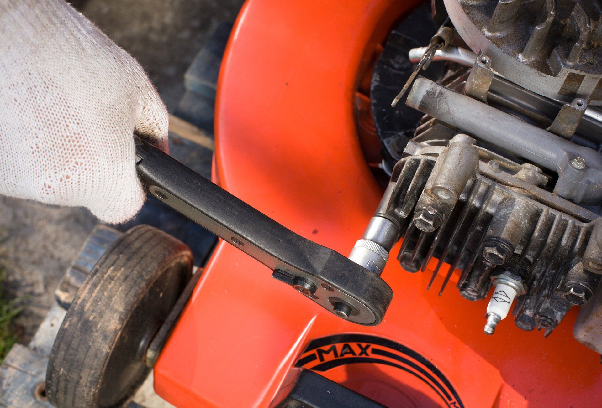 Power Equipment Battery — Broken Lawn Mower in Turlock, CA