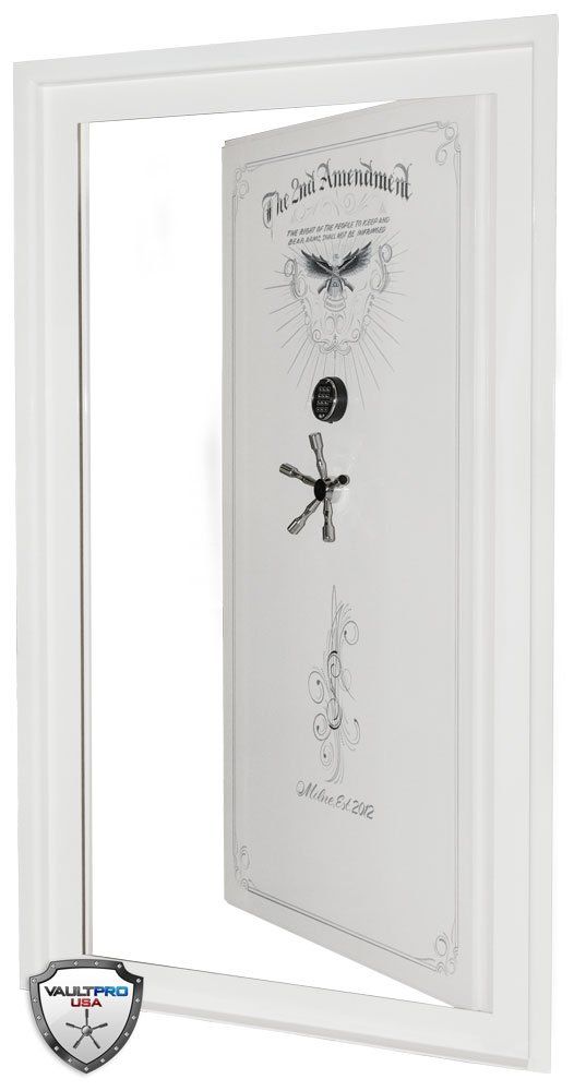 In-Swing Vault Door with 2nd Amendment Custom Art and Pin Stripe .