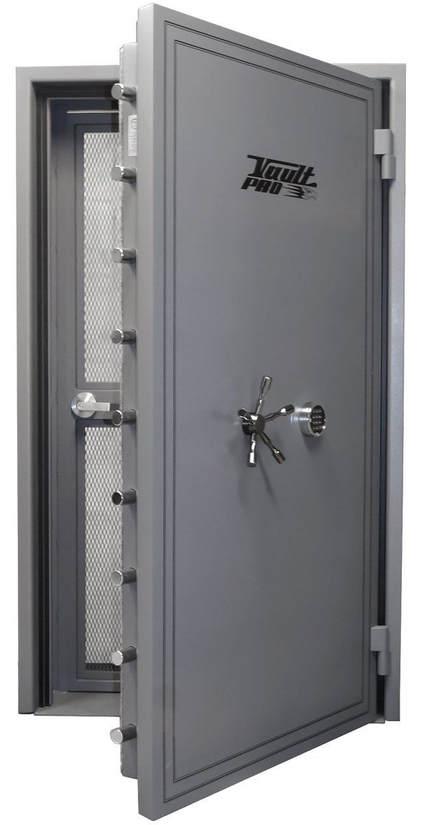 ADA Vault Door with Day Gate, low profile digital lock and handle.