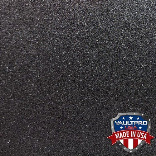 Textured dark gray surface with a small VAULT PRO MADE IN USA badge in the bottom right.