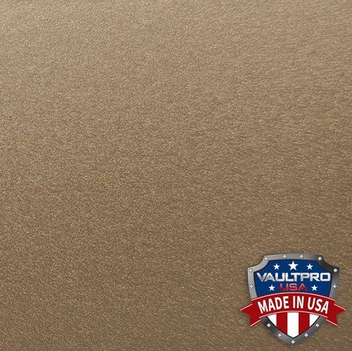 Tan textured beige wall with a small Valspar Pro shield logo and red “Made in USA” ribbon