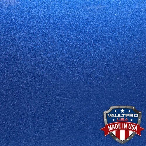 Blue textured background with a small