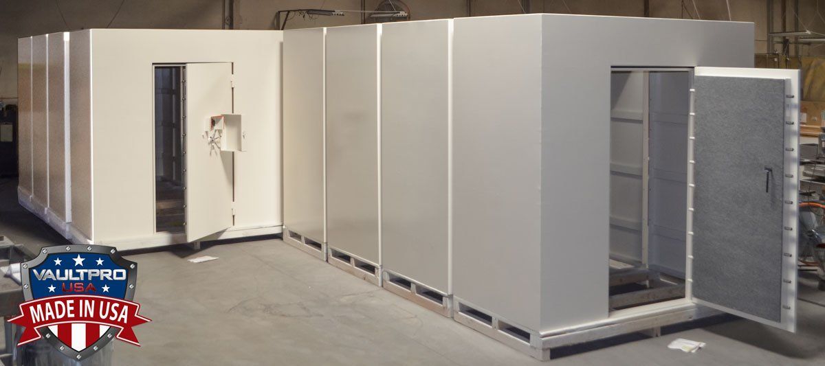 modular above ground  walk in vault room final assembly and inspection