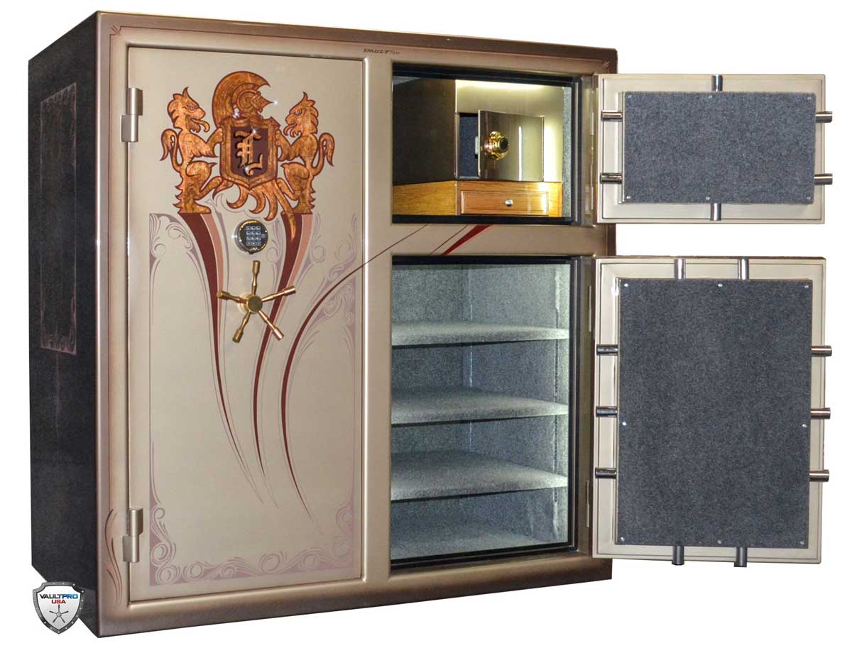 High End Luxury Safe for storing both guns and jewelry.