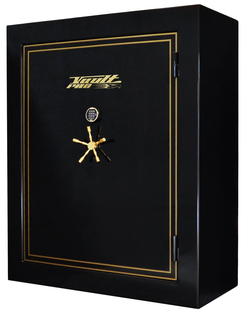 very large capacity safe made in USA. Gloss black finish