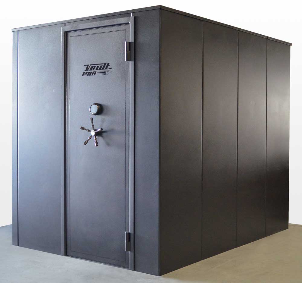 Fully Modular Walk in Vault Room for Secure Storage of Guns and Ammunition.