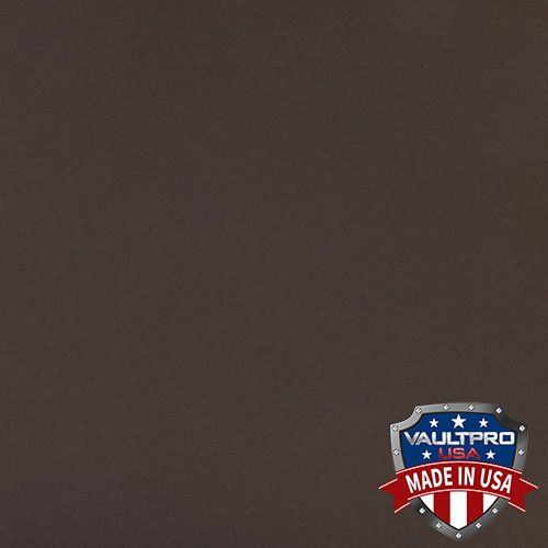 Dark brown background with a small blue-and-red “Made in USA” shield logo in the lower right corner