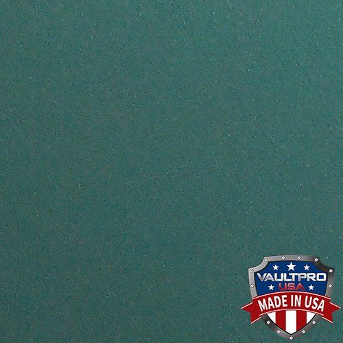 Teal textured wall with a small “Made in USA” badge in the lower right corner