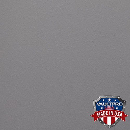 Gray textured wall with a small blue-and-red Made in USA badge in the lower right corner