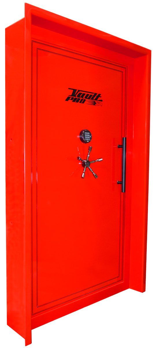 custom vault door gloss red finish
