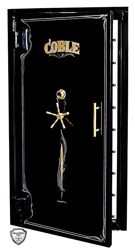 Custom Vault Door Gloss Black Custom Gold Lettering