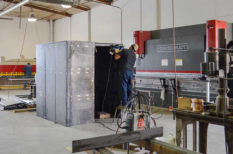 Shelter safe room manufacturing large walk in safe room shelter made by Vault Pro USA