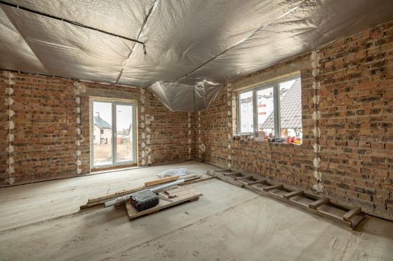 interior view of a house during repair