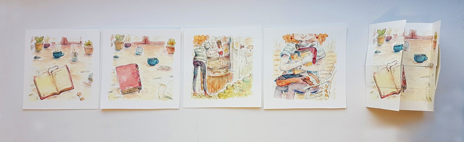 Mariella Fahr Illustration Faltkarte