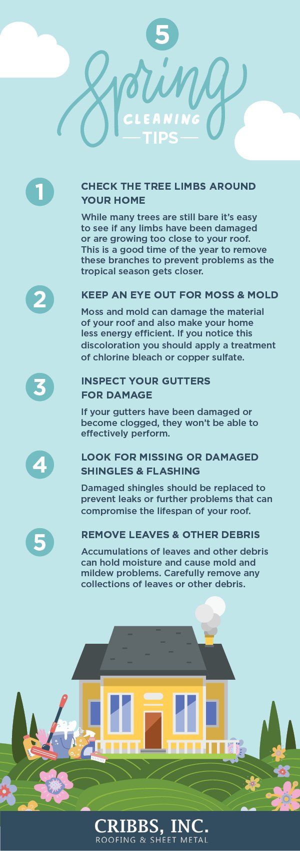 spring cleaning tips for your roof