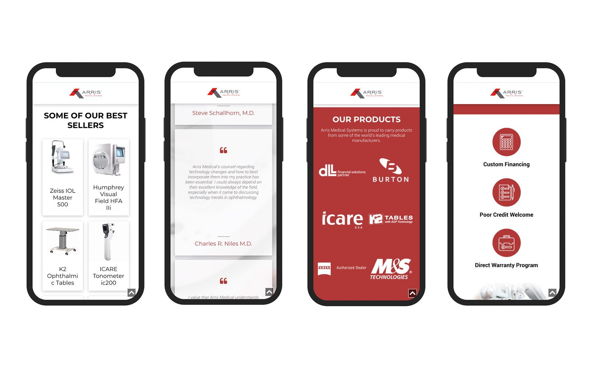 Arris Medical Responsive Website Design